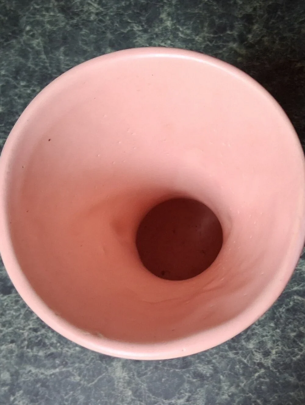 Vintage McCoy Pottery Pink  Handled Vase 8  1/2
